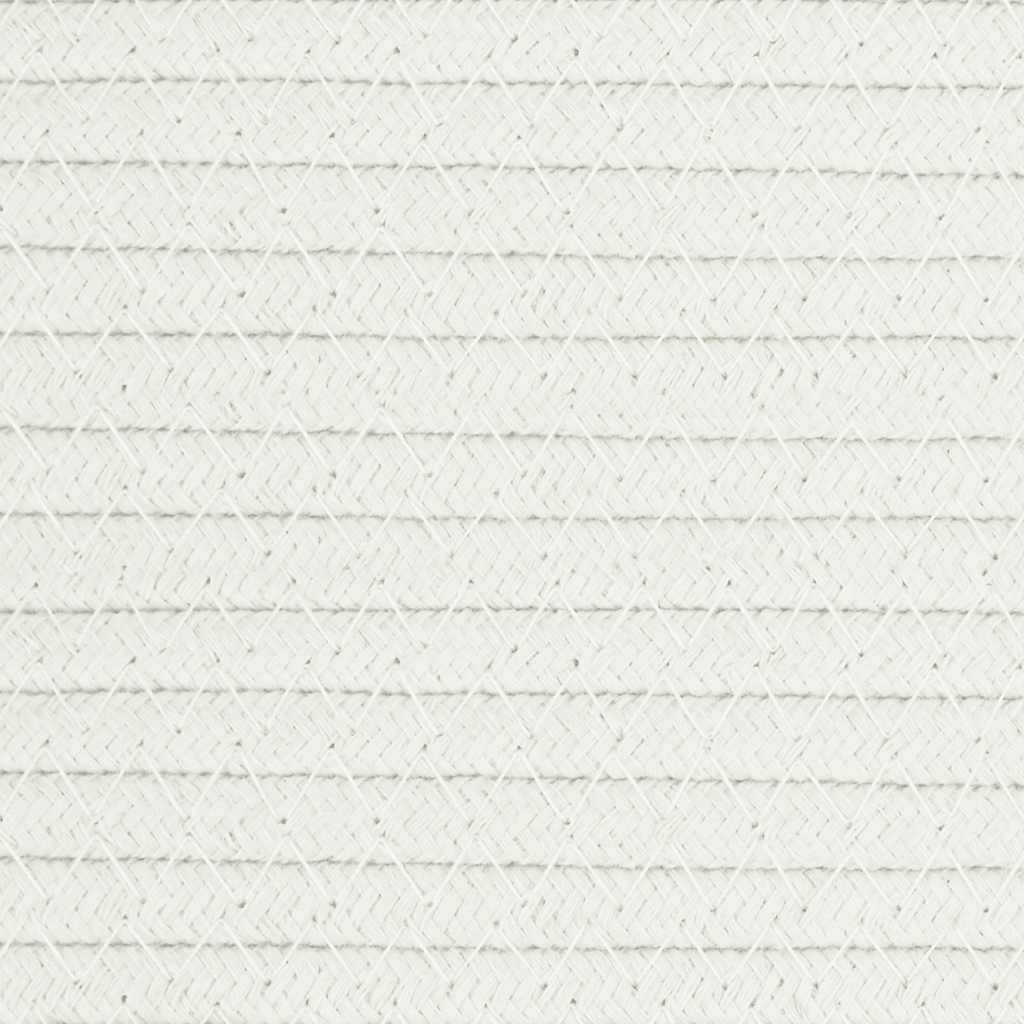 Storage Basket White Ø40x35 cm Cotton