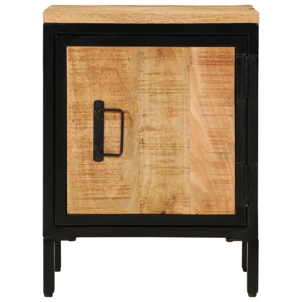Bed Cabinet 40x30x52,5 cm Solid Rough Wood Mango
