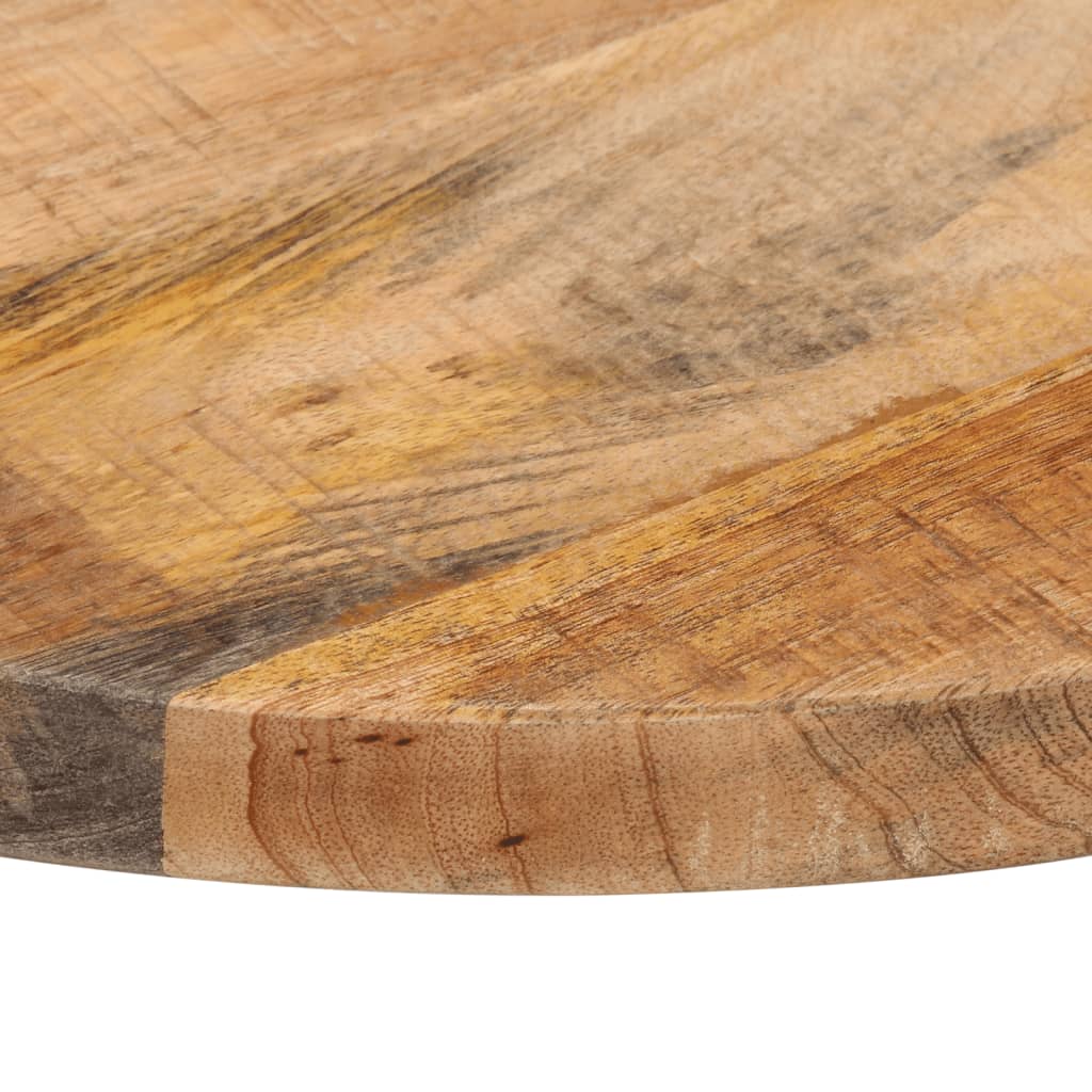 vidaXL Table Top Ø 50x2.5 cm Round Solid Wood Rough Mango