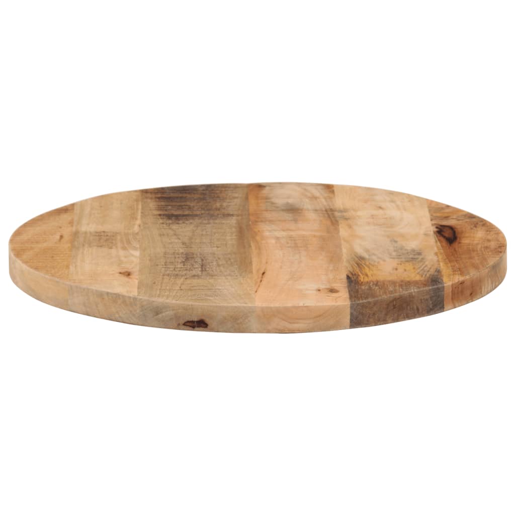 vidaXL Table Top Ø 60x1.5 cm Round Solid Wood Rough Mango