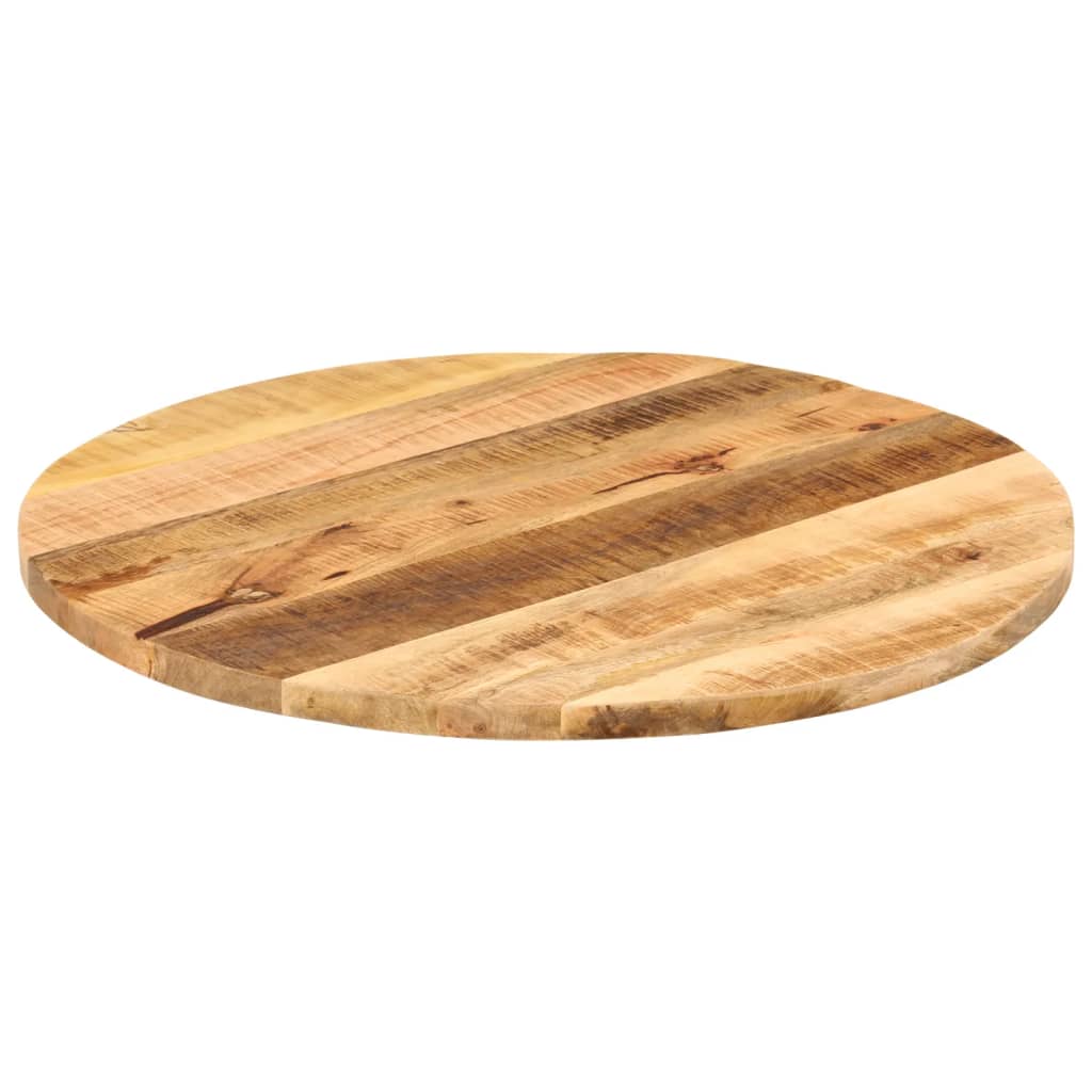 vidaXL Table Top Ø 70x1.5 cm Round Solid Wood Rough Mango