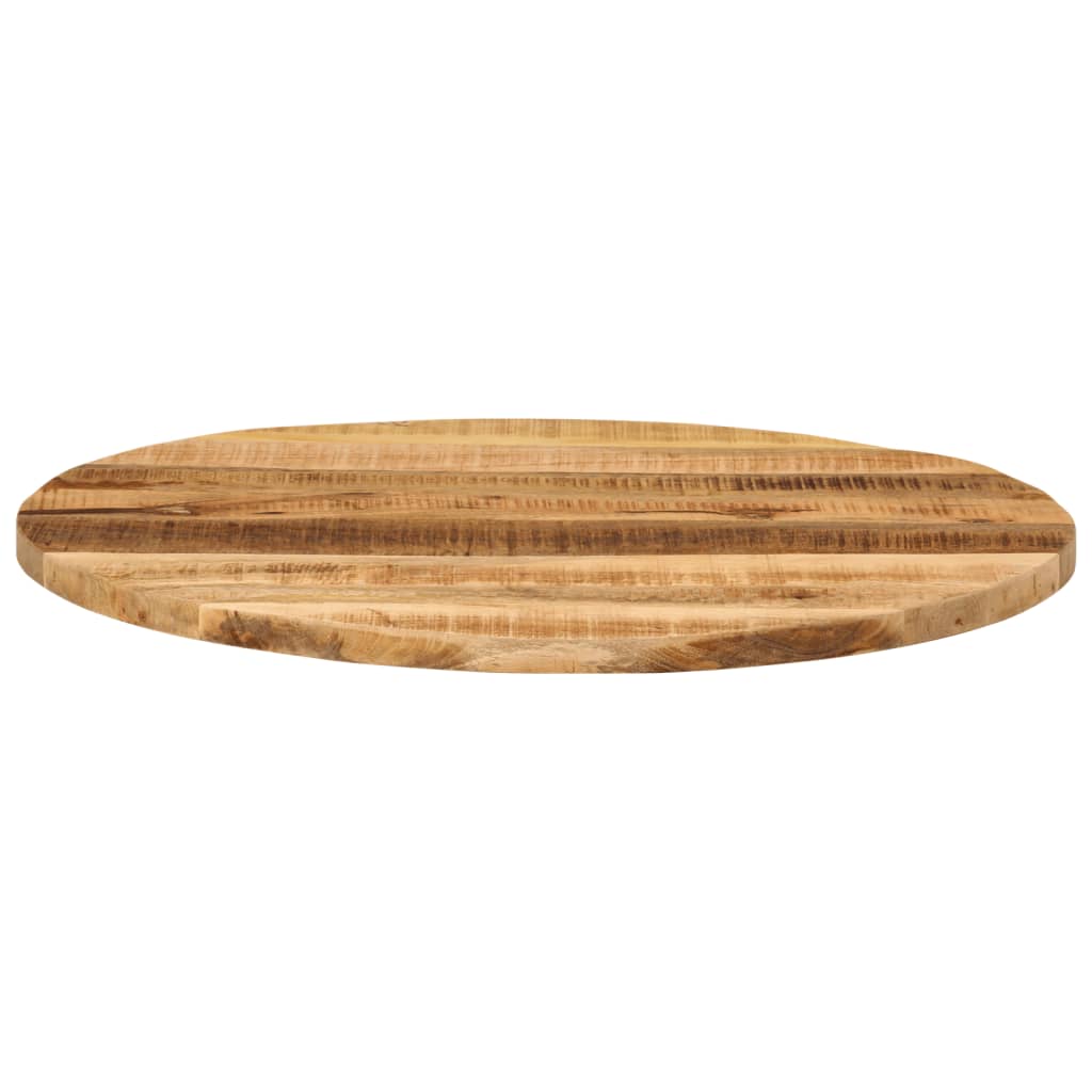 vidaXL Table Top Ø 70x1.5 cm Round Solid Wood Rough Mango