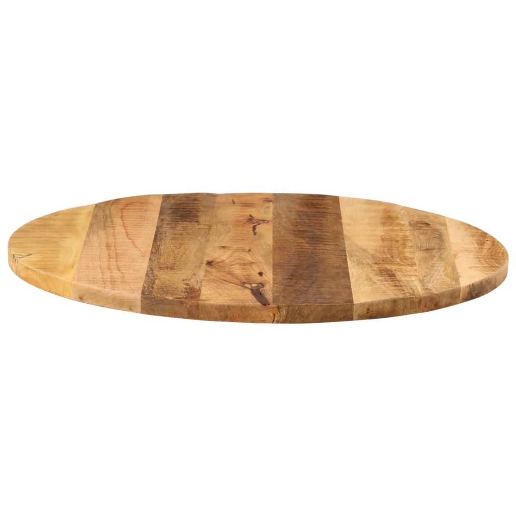 vidaXL Table Top Ø 70x1.5 cm Round Solid Wood Rough Mango