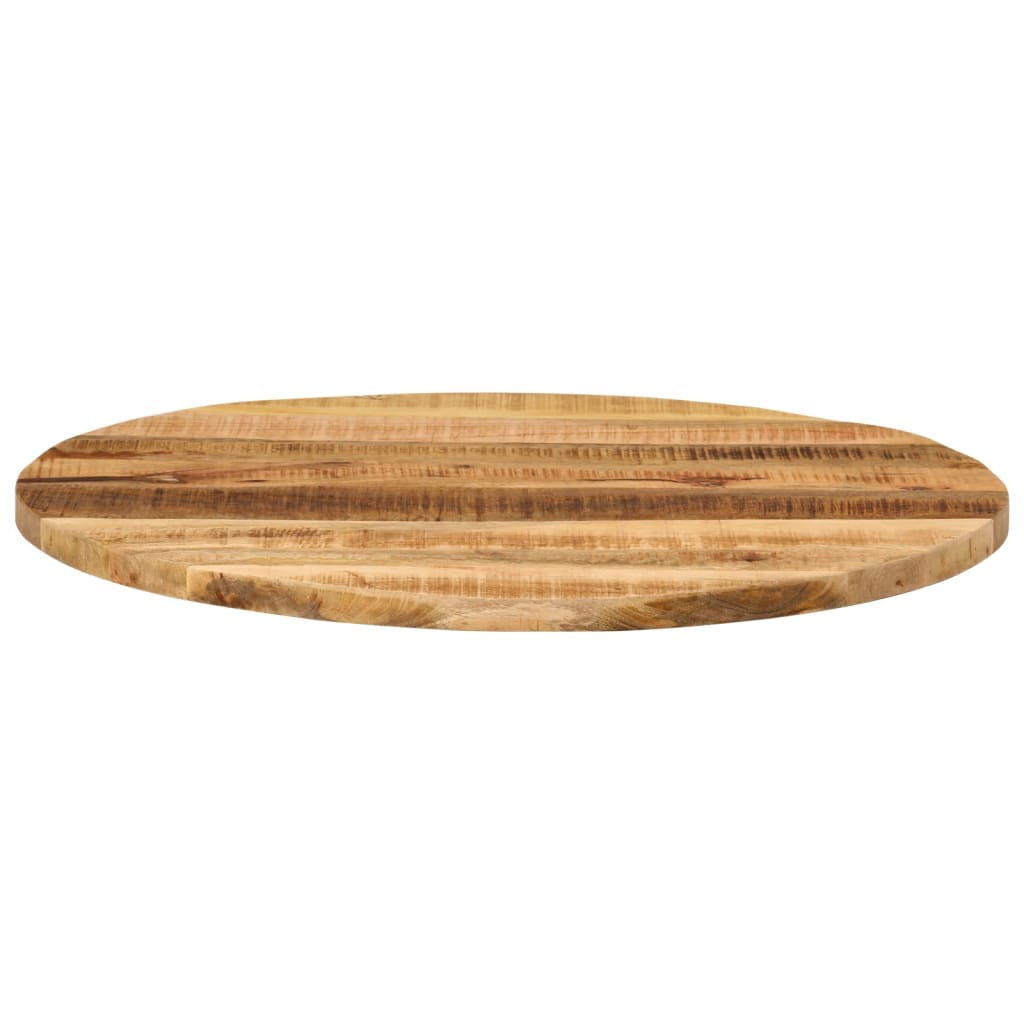 vidaXL Table Top Ø 70x2.5 cm Round Solid Wood Rough Mango