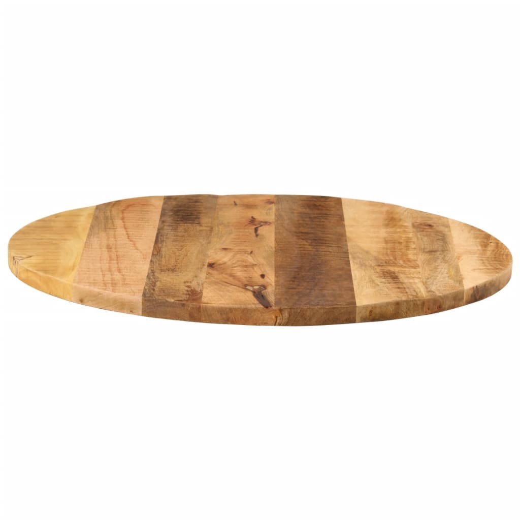 vidaXL Table Top Ø 70x2.5 cm Round Solid Wood Rough Mango