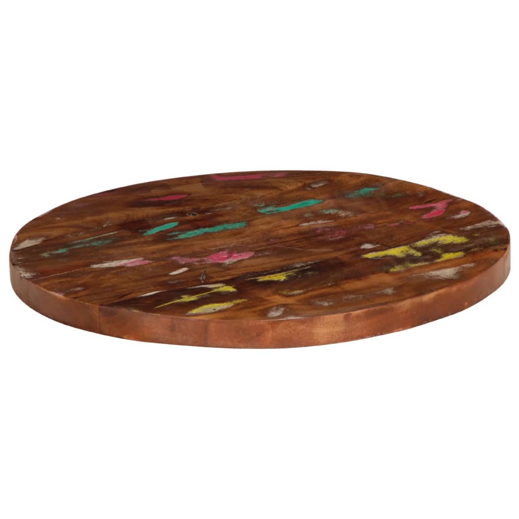 vidaXL Table Top Ø 40x1.5 cm Round Solid Wood Reclaimed