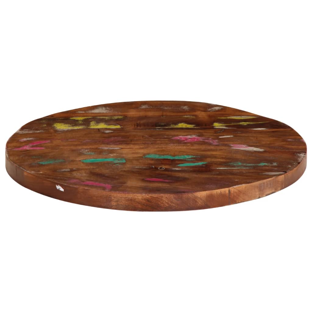 vidaXL Table Top Ø 40x1.5 cm Round Solid Wood Reclaimed