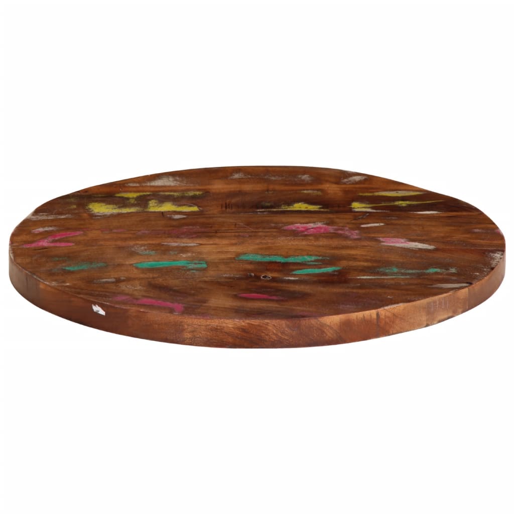 vidaXL Table Top Ø 40x2.5 cm Round Solid Wood Reclaimed