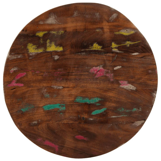 vidaXL Table Top Ø 40x3.8 cm Round Solid Wood Reclaimed