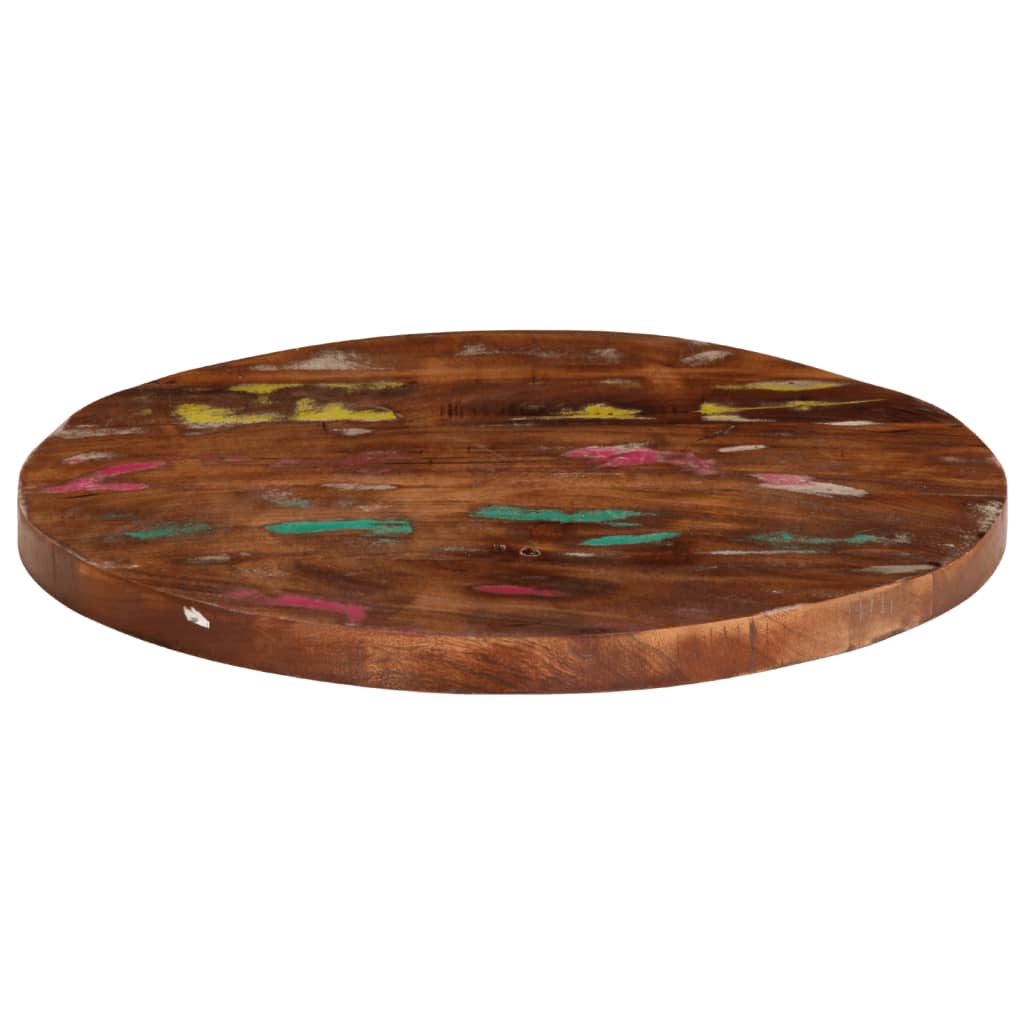 vidaXL Table Top Ø 50x1.5 cm Round Solid Wood Reclaimed