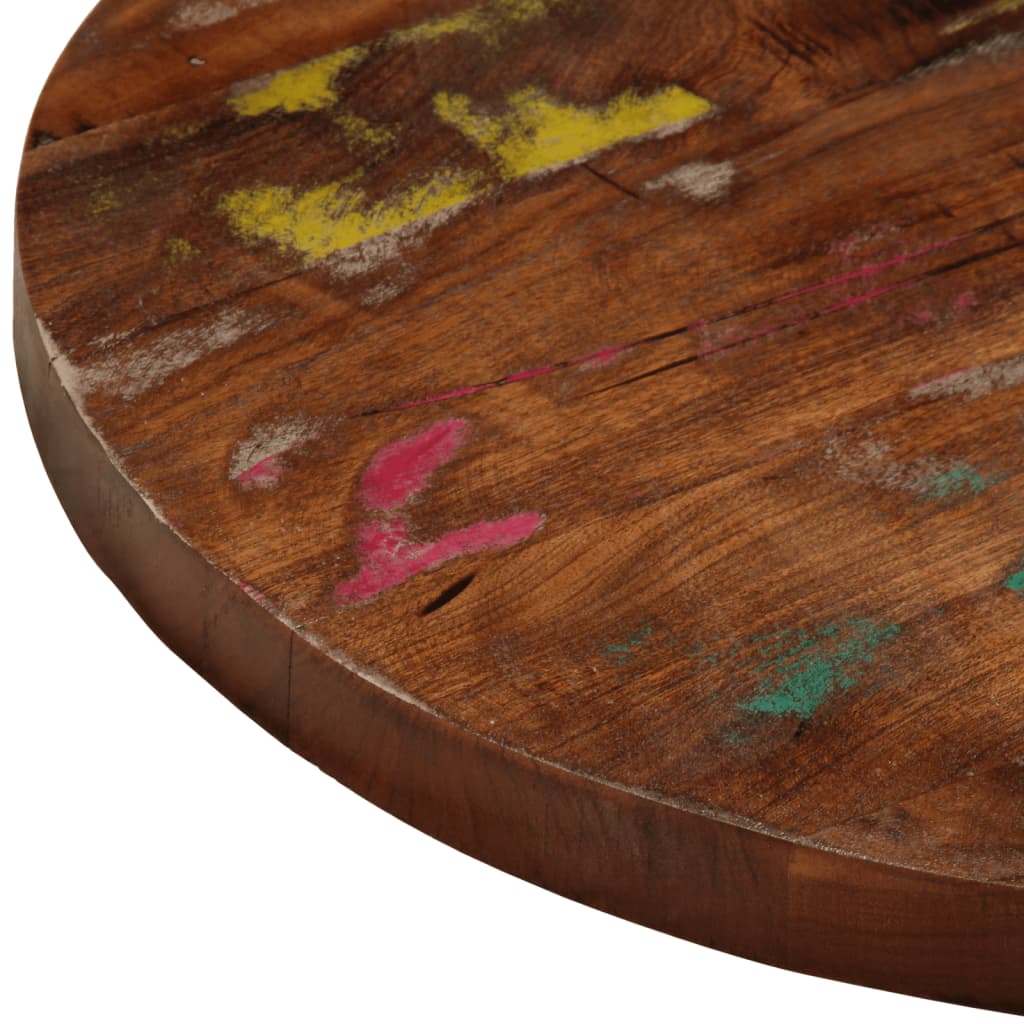 vidaXL Table Top Ø 50x2.5 cm Round Solid Wood Reclaimed