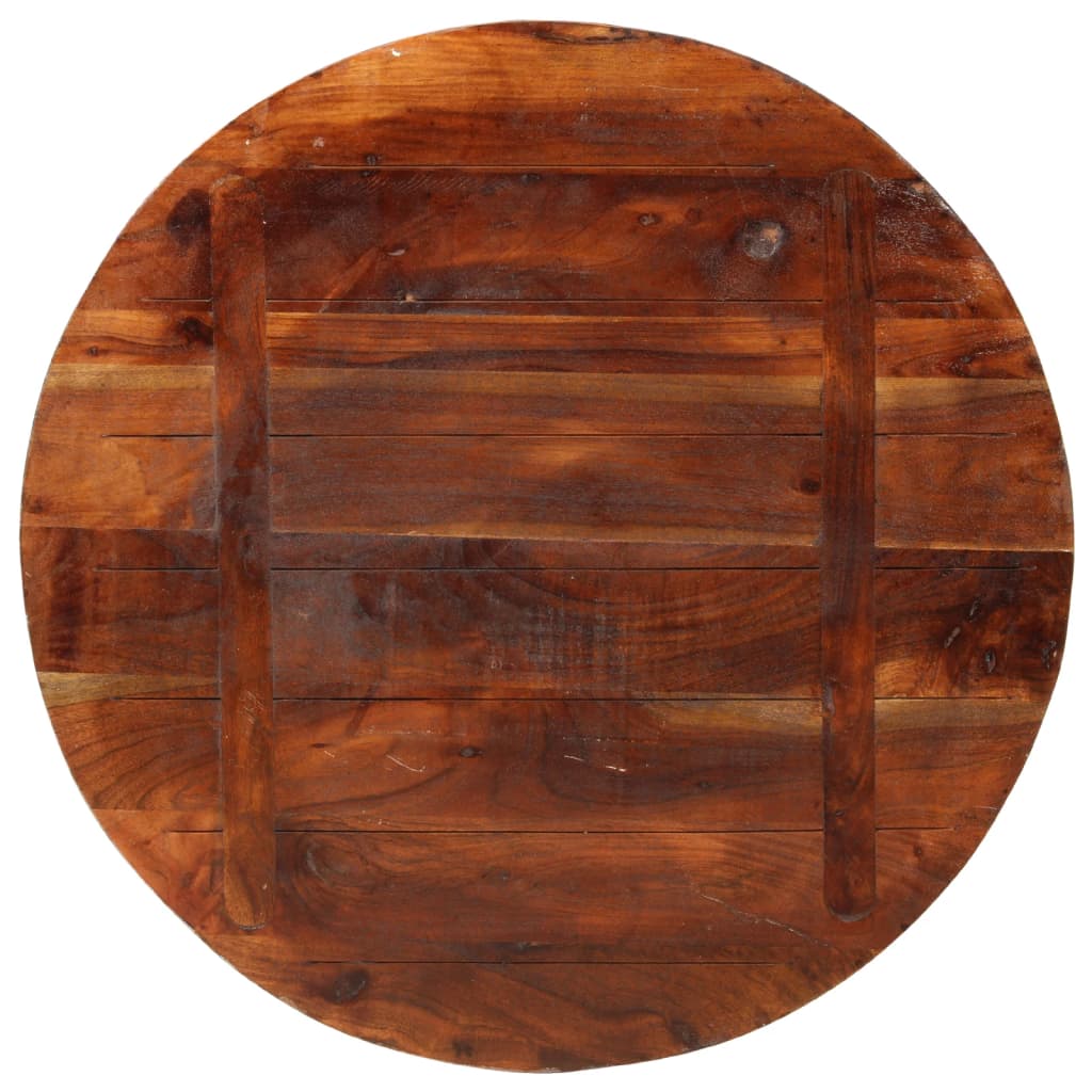 vidaXL Table Top Ø 70x2.5 cm Round Solid Wood Reclaimed