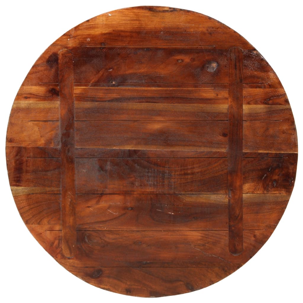 vidaXL Table Top Ø 70x3.8 cm Round Solid Wood Reclaimed