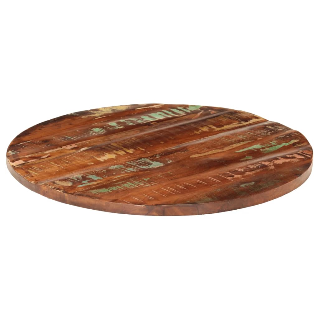 vidaXL Table Top Ø 90x2.5 cm Round Solid Wood Reclaimed