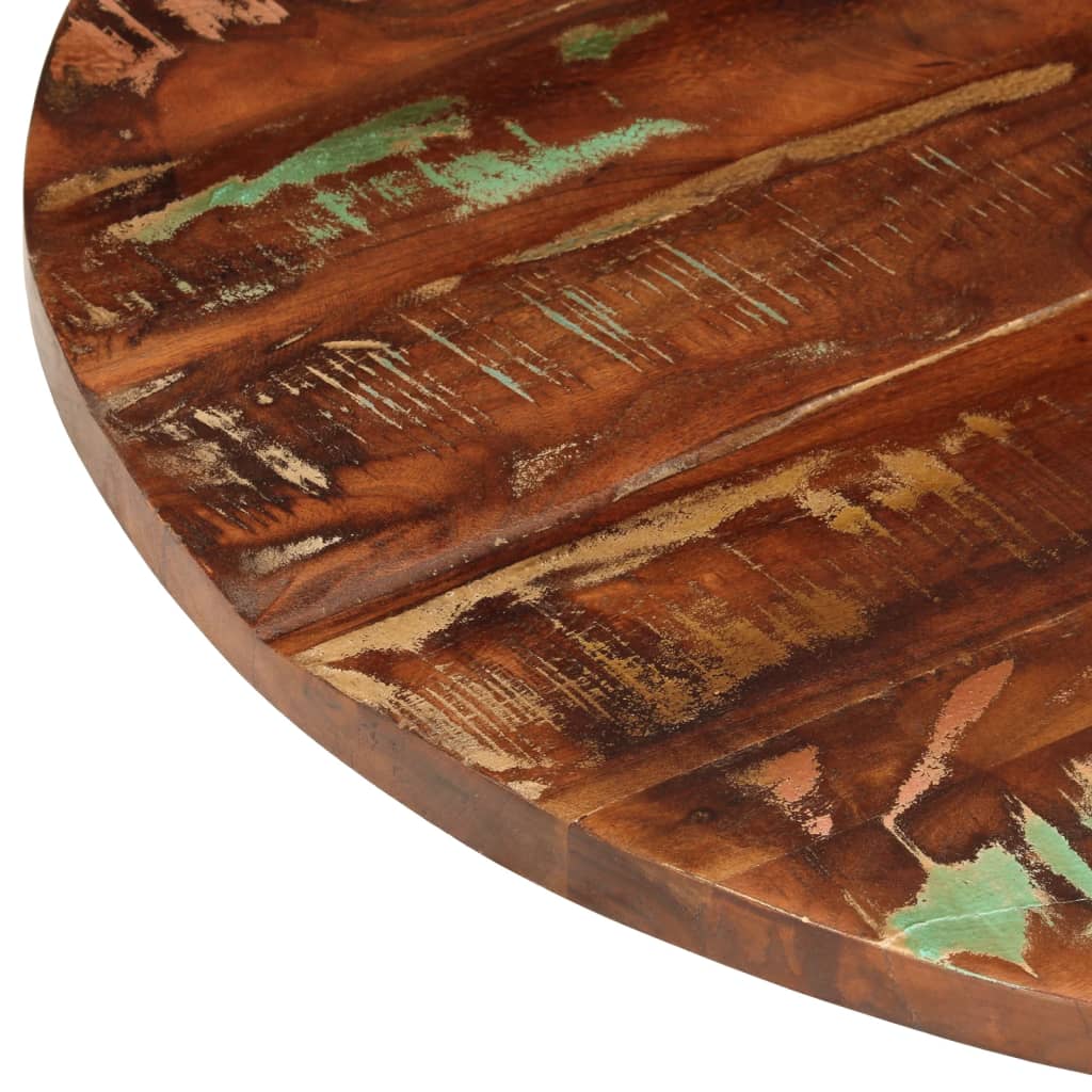 vidaXL Table Top Ø 90x2.5 cm Round Solid Wood Reclaimed