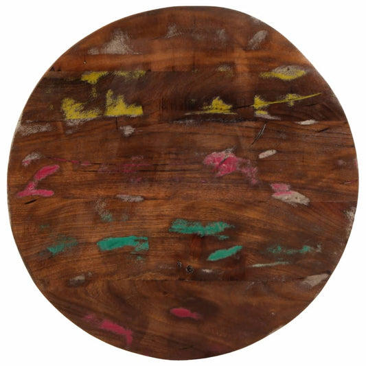 vidaXL Table Top Ø 70x2.5 cm Round Solid Wood Reclaimed