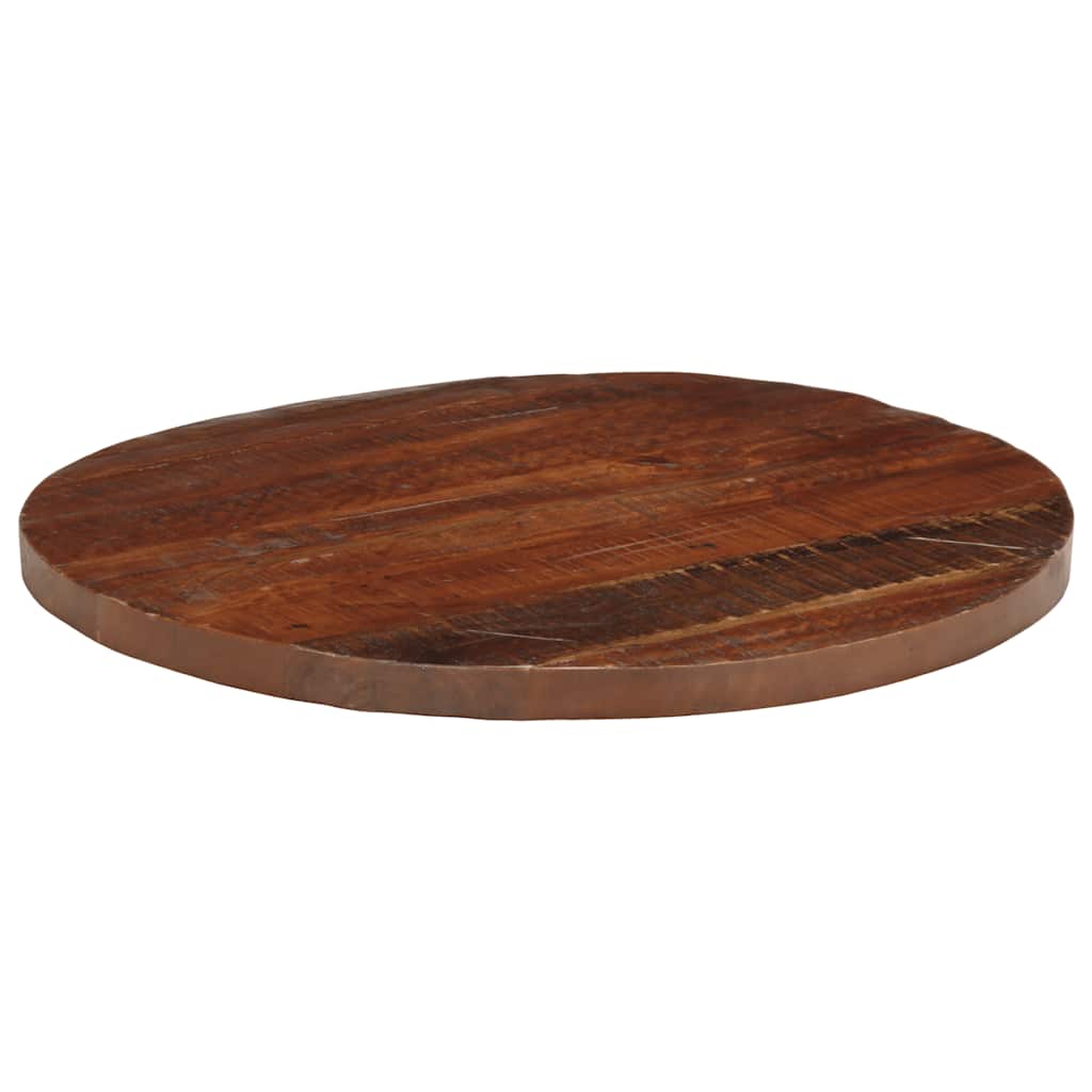 Table Top Ø 90x3.8 cm Round Solid Wood Reclaimed