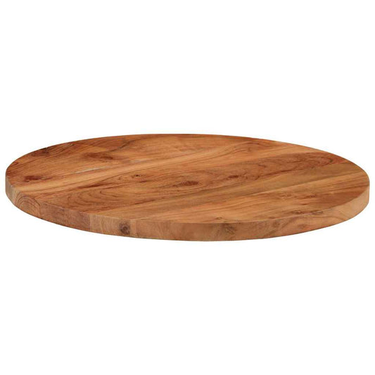 Table Top Ø40x2.5 cm Round Solid Wood Acacia