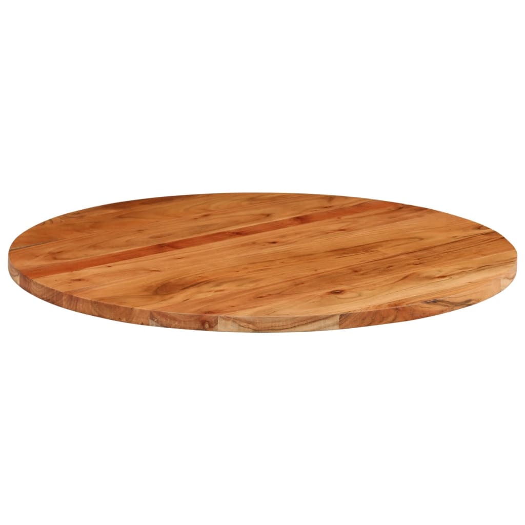 vidaXL Table Top Ø70x3.8 cm Round Solid Wood Acacia