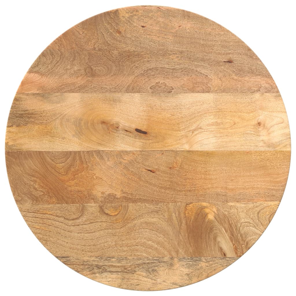 Table Top Ø 40x3.8 cm Round Solid Wood Mango