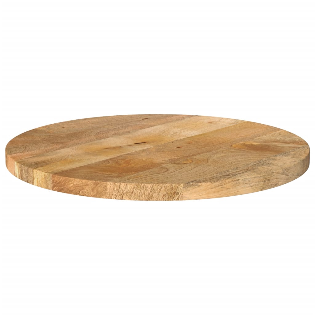 Table Top Ø 40x3.8 cm Round Solid Wood Mango