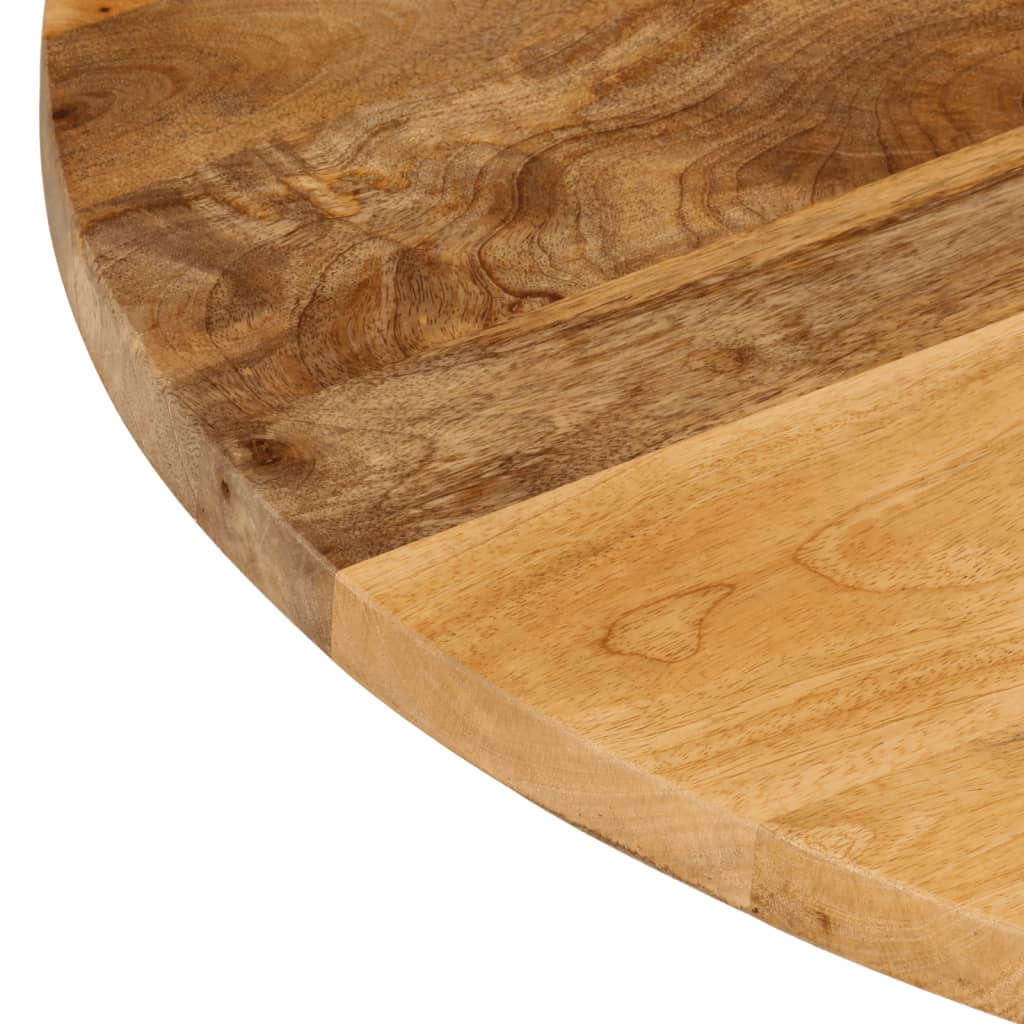 Table Top Ø 40x3.8 cm Round Solid Wood Mango