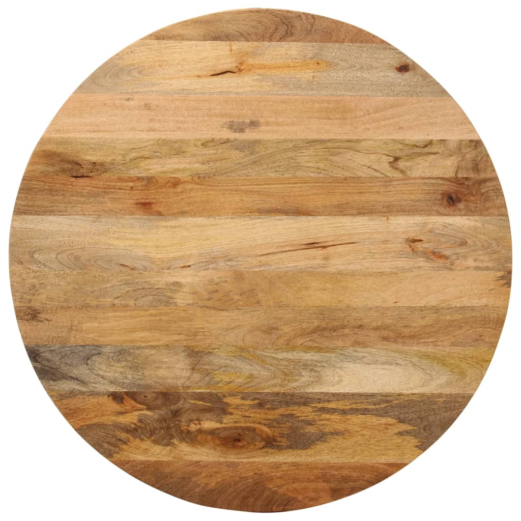 vidaXL Table Top Ø 80x2.5 cm Round Solid Wood Mango