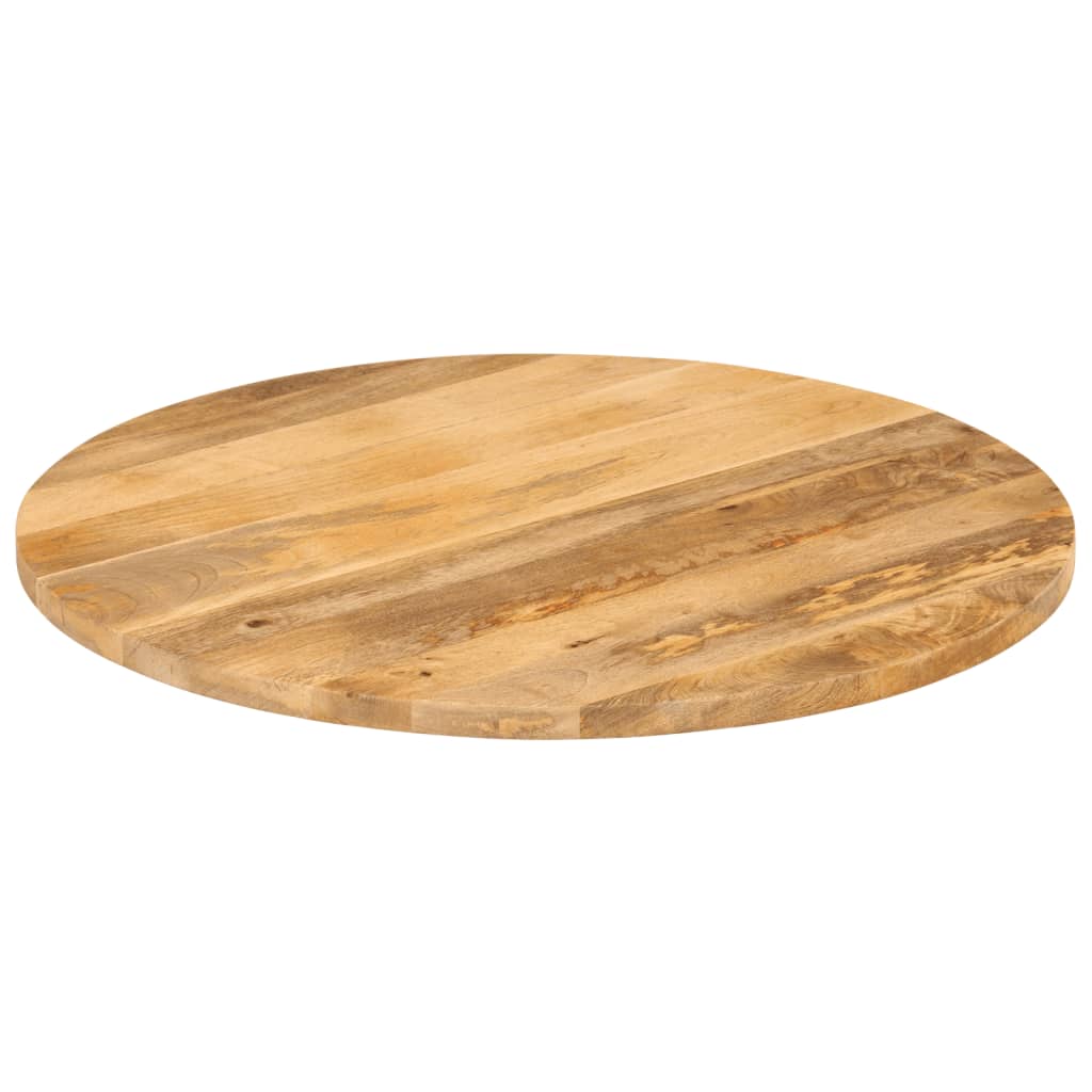 vidaXL Table Top Ø 80x2.5 cm Round Solid Wood Mango