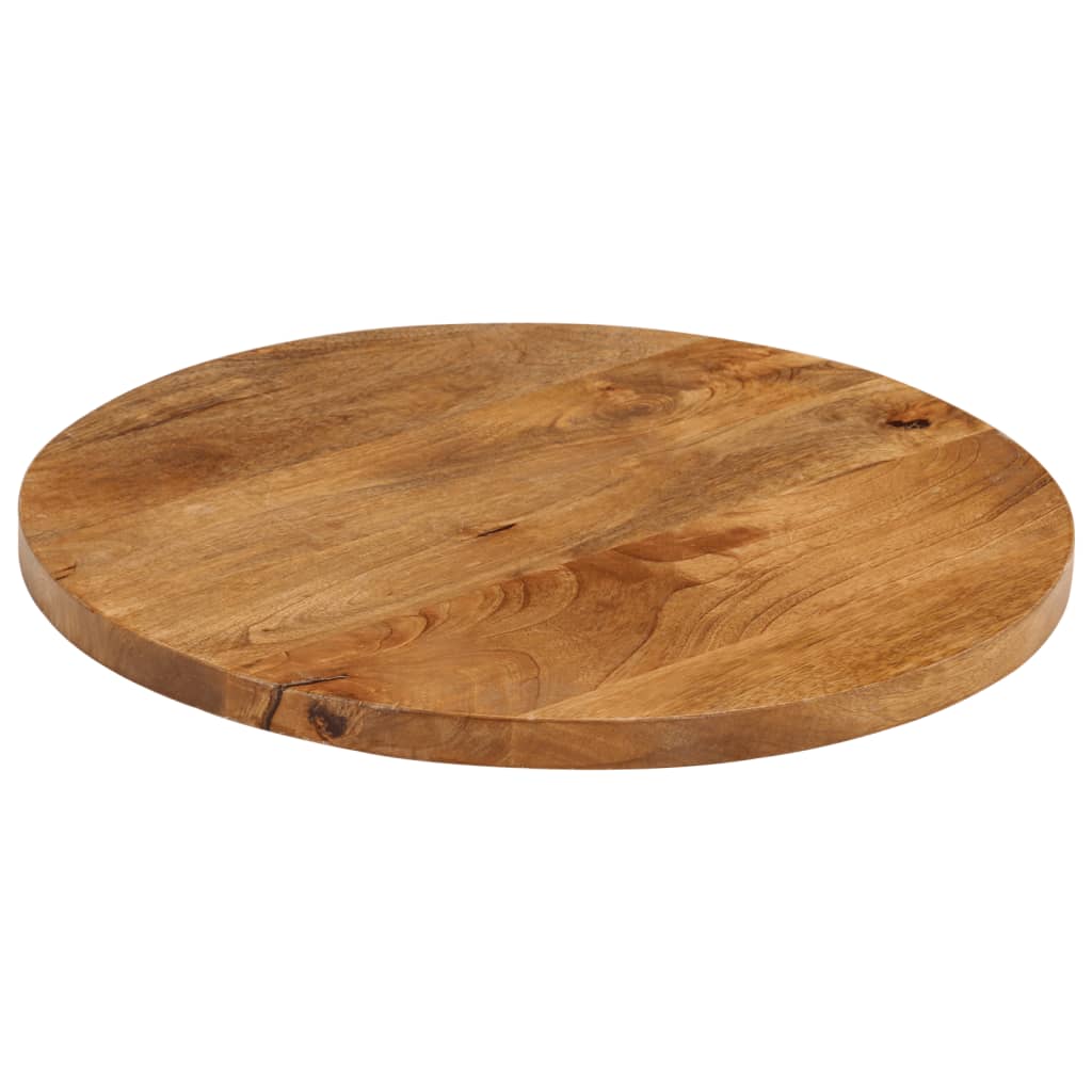 vidaXL Table Top Ø 40x2.5 cm Round Solid Wood Mango