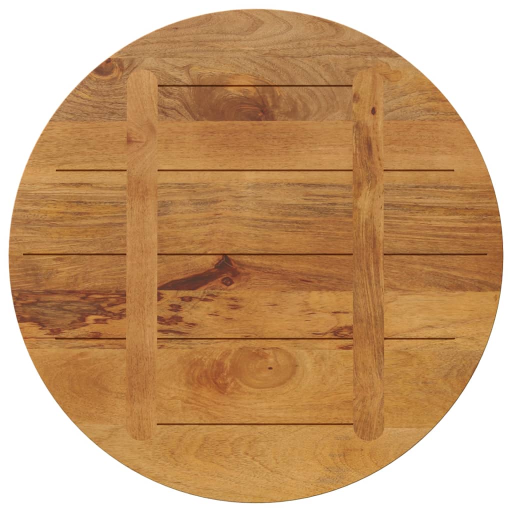 vidaXL Table Top Ø 70x2.5 cm Round Solid Wood Mango