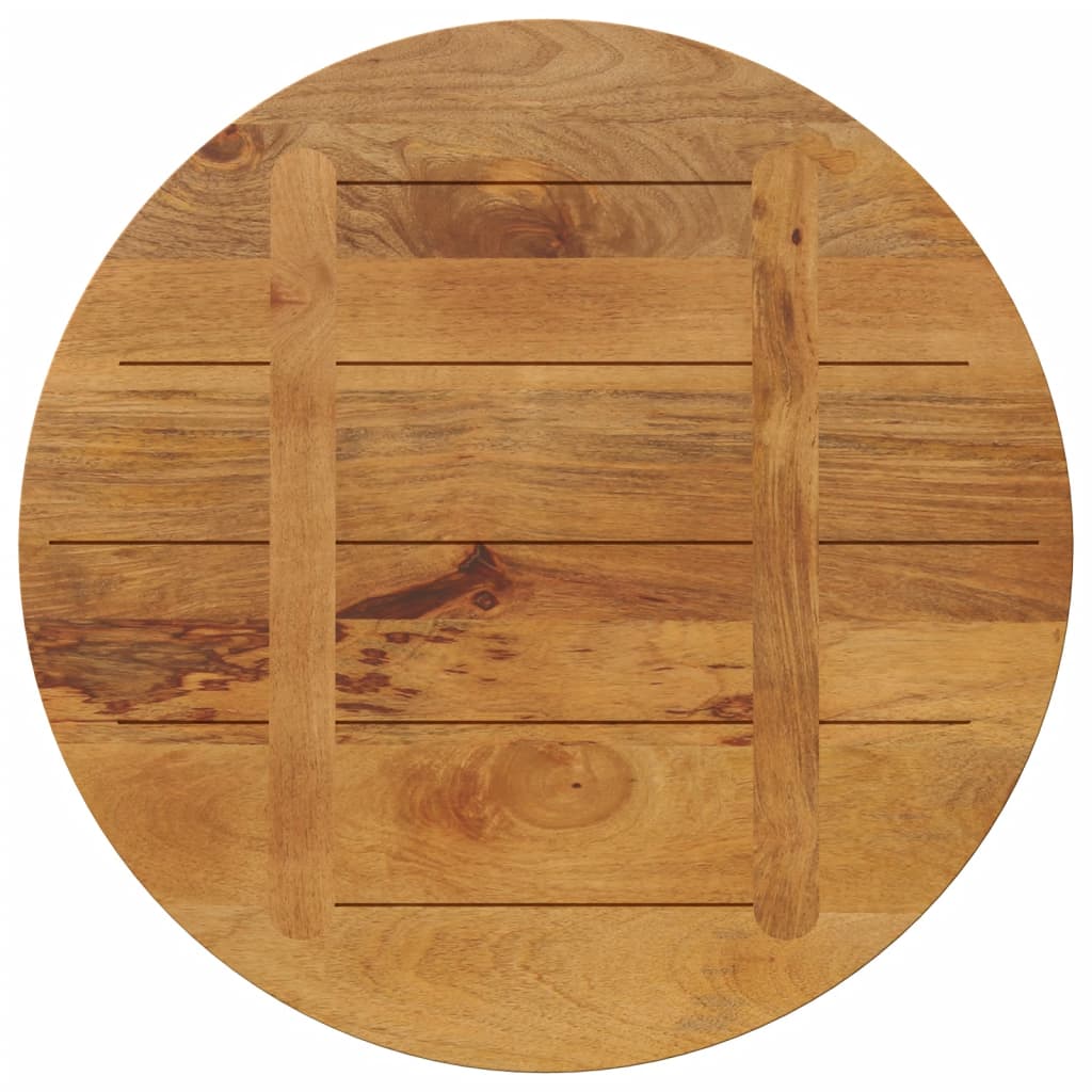 vidaXL Table Top Ø 70x3.8 cm Round Solid Wood Mango