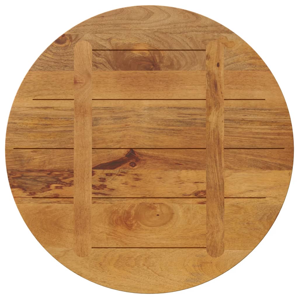 vidaXL Table Top Ø 90x3.8 cm Round Solid Wood Mango