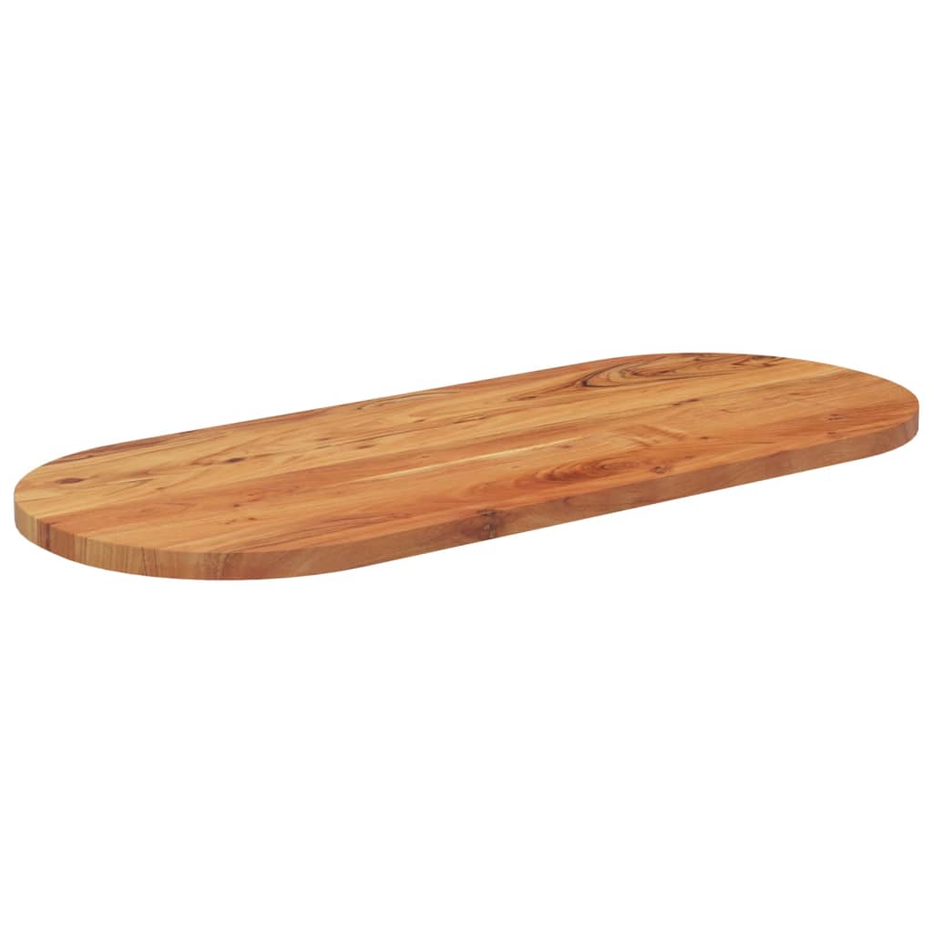 vidaXL Table Top 100x40x2.5 cm Oval Solid Wood Acacia