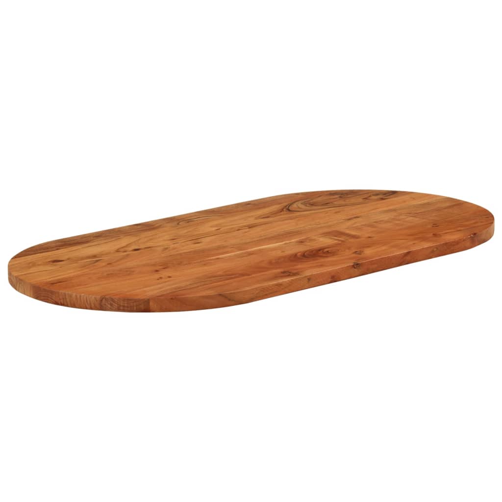 vidaXL Table Top 100x50x2.5 cm Oval Solid Wood Acacia