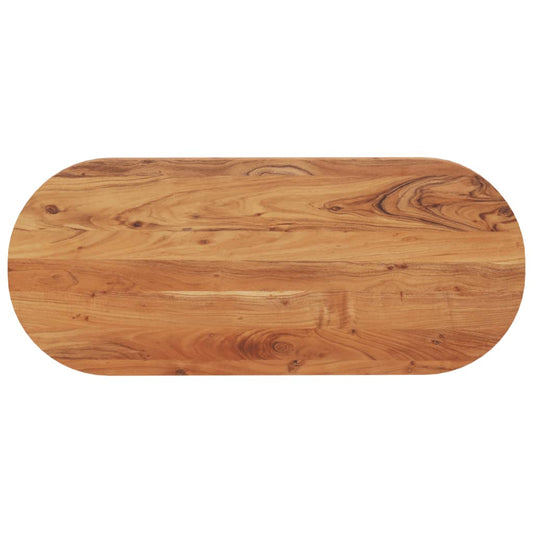 vidaXL Table Top 120x50x2.5 cm Oval Solid Wood Acacia