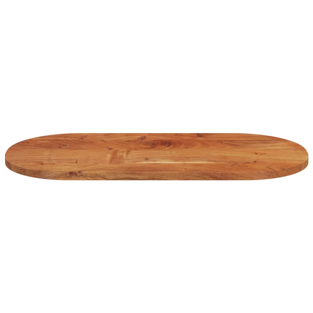 vidaXL Table Top 120x60x2.5 cm Oval Solid Wood Acacia