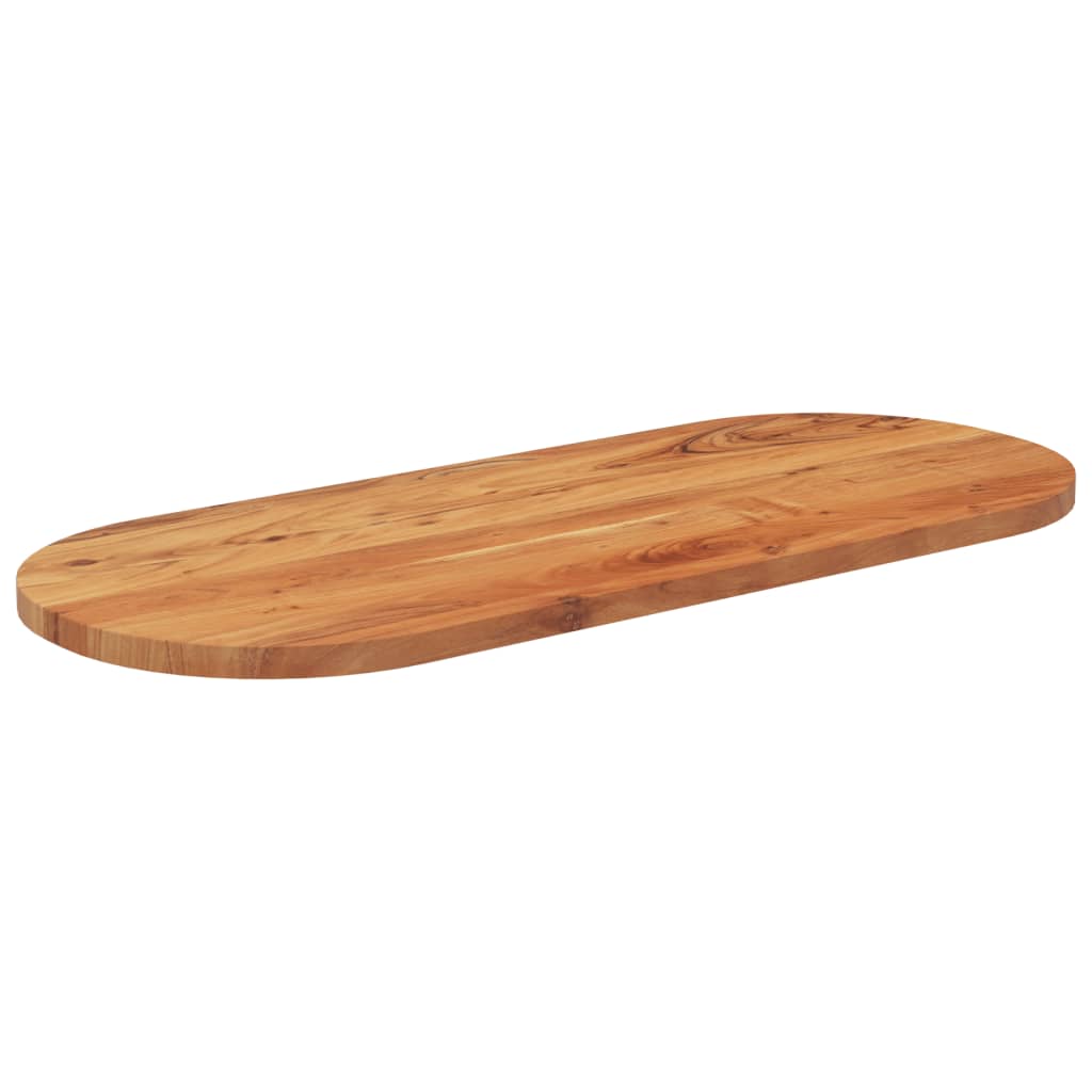 vidaXL Table Top 140x60x2.5 cm Oval Solid Wood Acacia