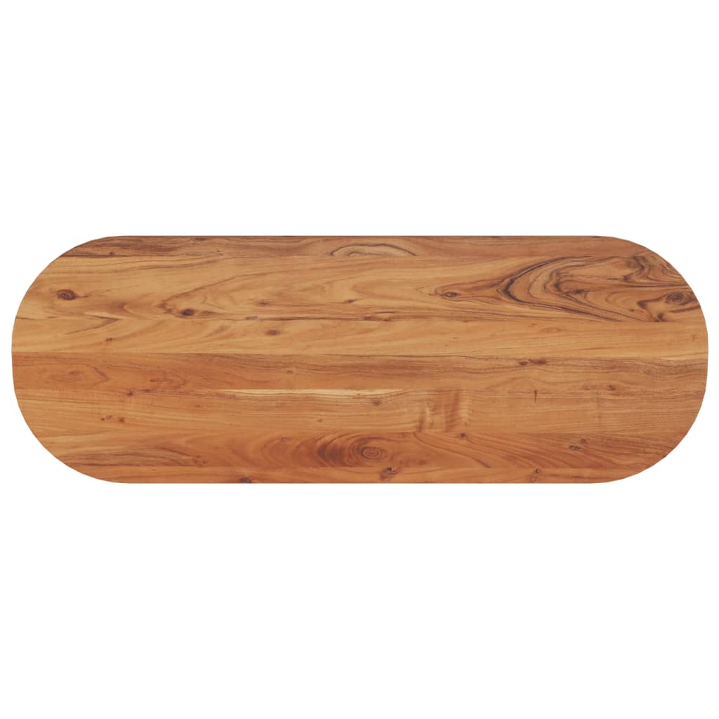 vidaXL Table Top 110x40x3.8 cm Oval Solid Wood Acacia