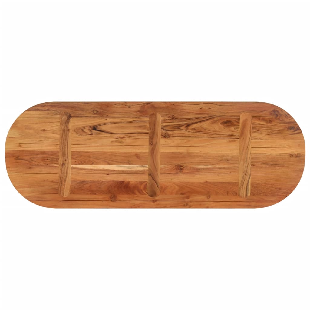 vidaXL Table Top 110x40x3.8 cm Oval Solid Wood Acacia