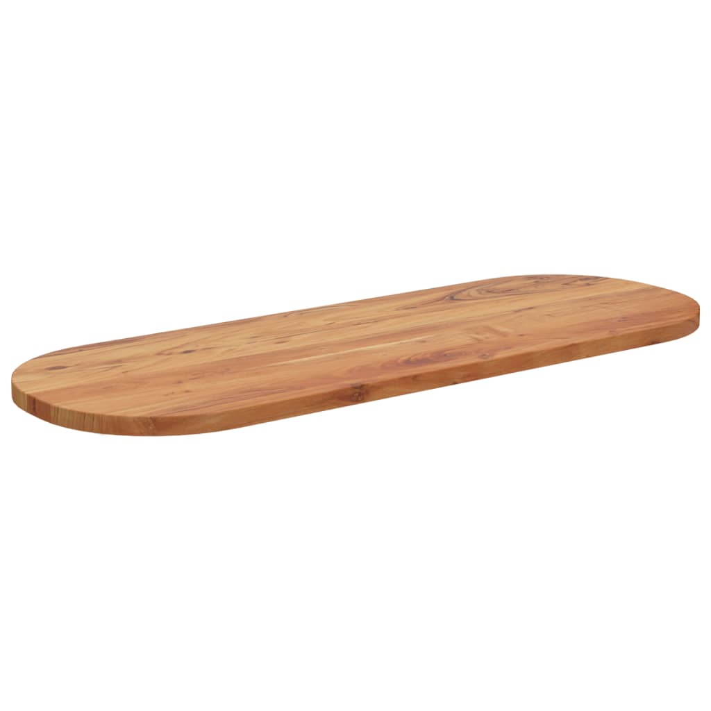 vidaXL Table Top 140x50x3.8 cm Oval Solid Wood Acacia