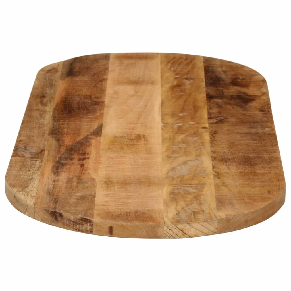 vidaXL Table Top 80x40x2.5 cm Oval Solid Wood Rough Mango