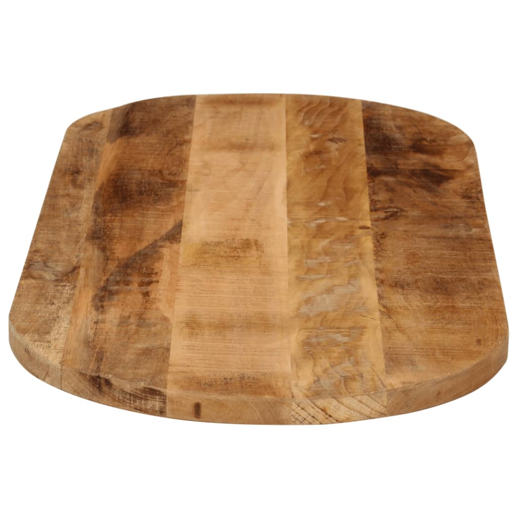 vidaXL Table Top 140x50x2.5 cm Oval Solid Wood Rough Mango