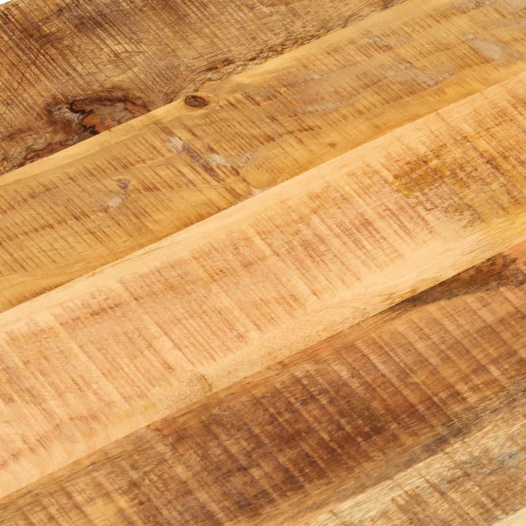 Table Top 120x60x2.5 cm Oval Solid Wood Rough Mango