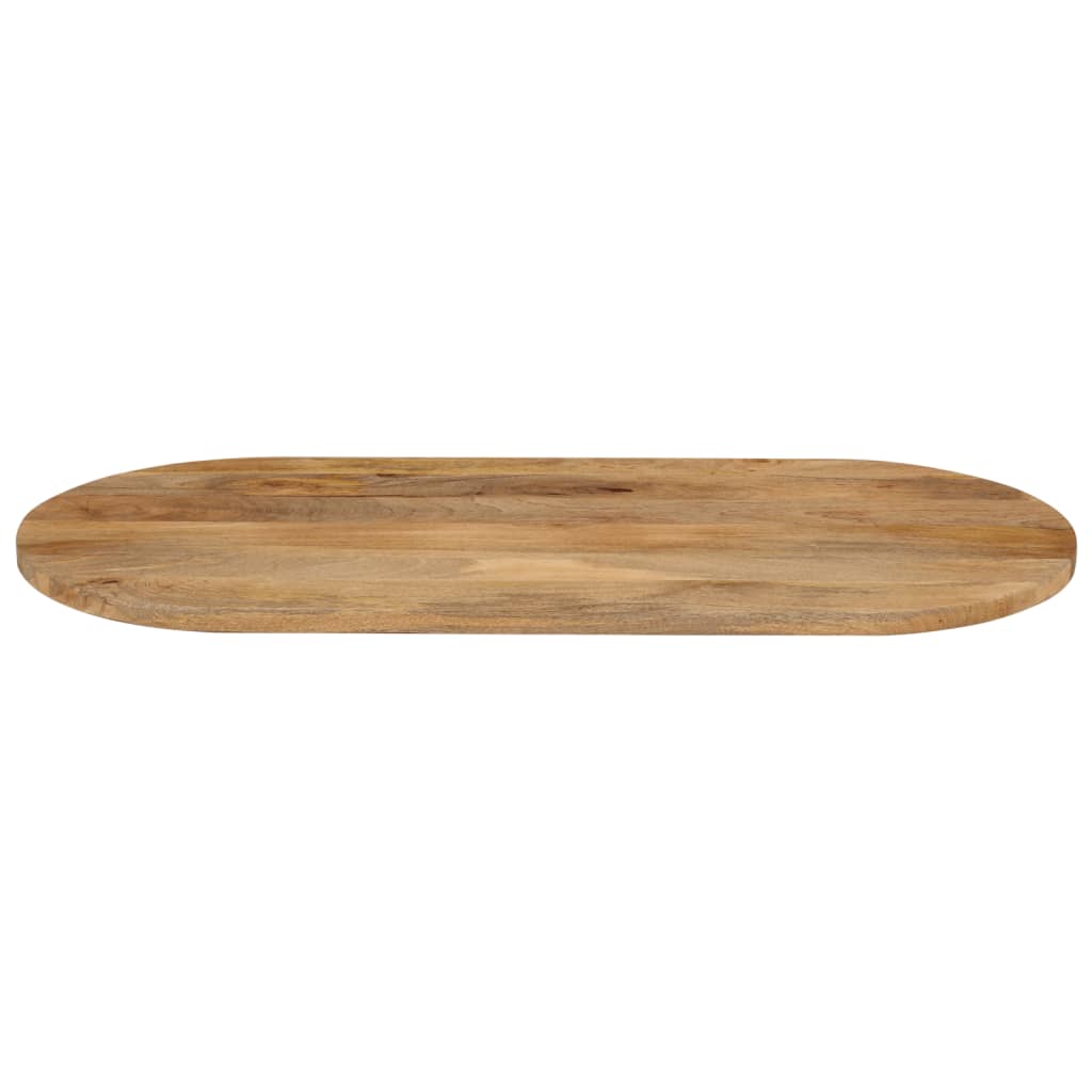 Table Top 90x40x3.8 cm Oval Solid Wood Mango