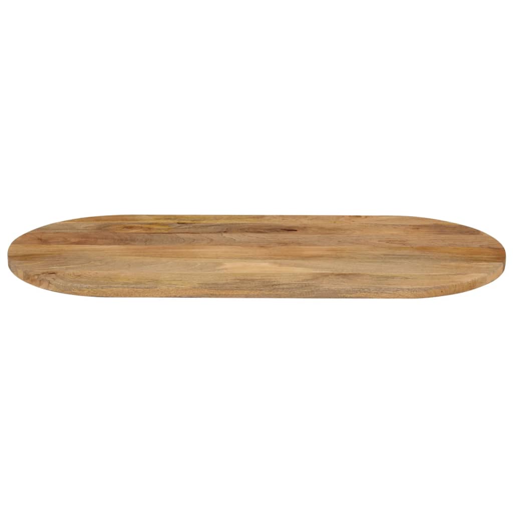 Table Top 100x40x3.8 cm Oval Solid Wood Mango