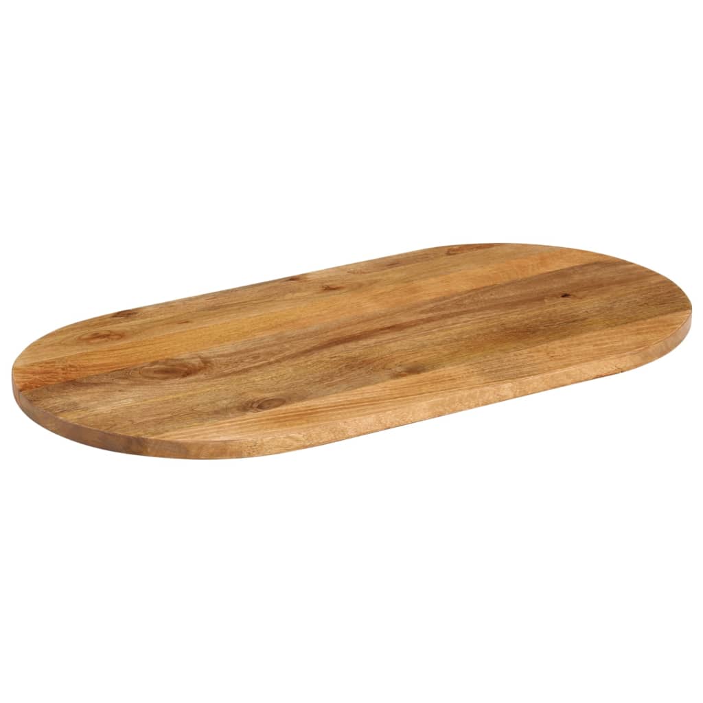 Table Top 110x50x2.5 cm Oval Solid Wood Mango