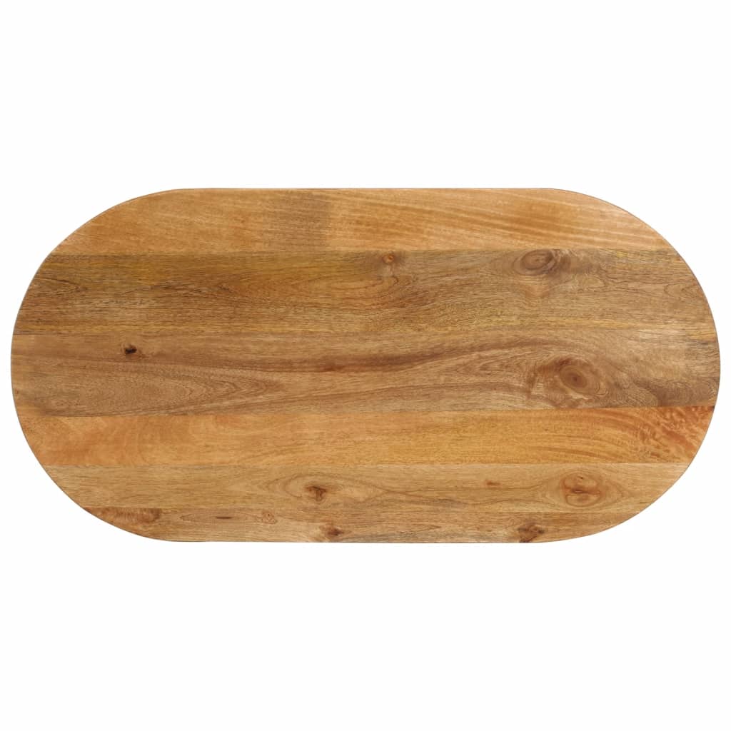 Table Top 120x50x2.5 cm Oval Solid Wood Mango
