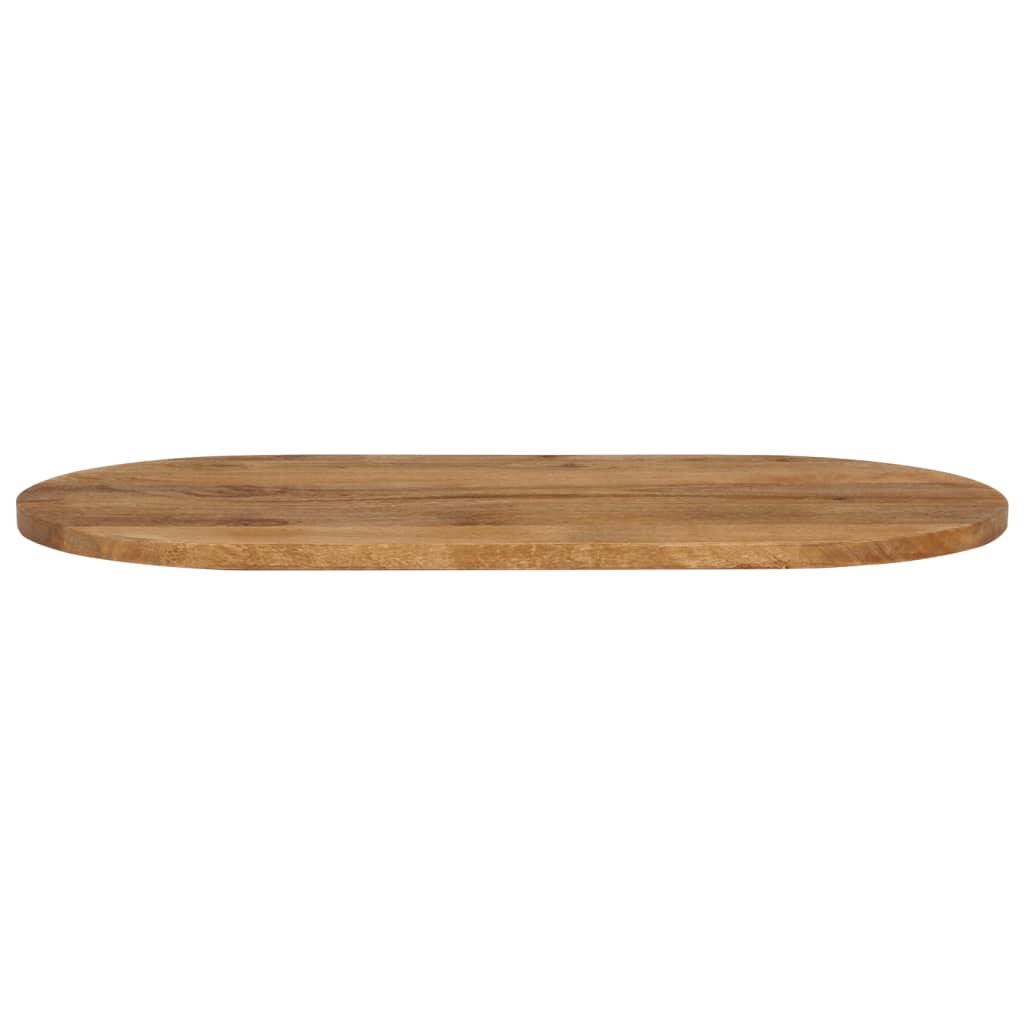 Table Top 120x60x2.5 cm Oval Solid Wood Mango