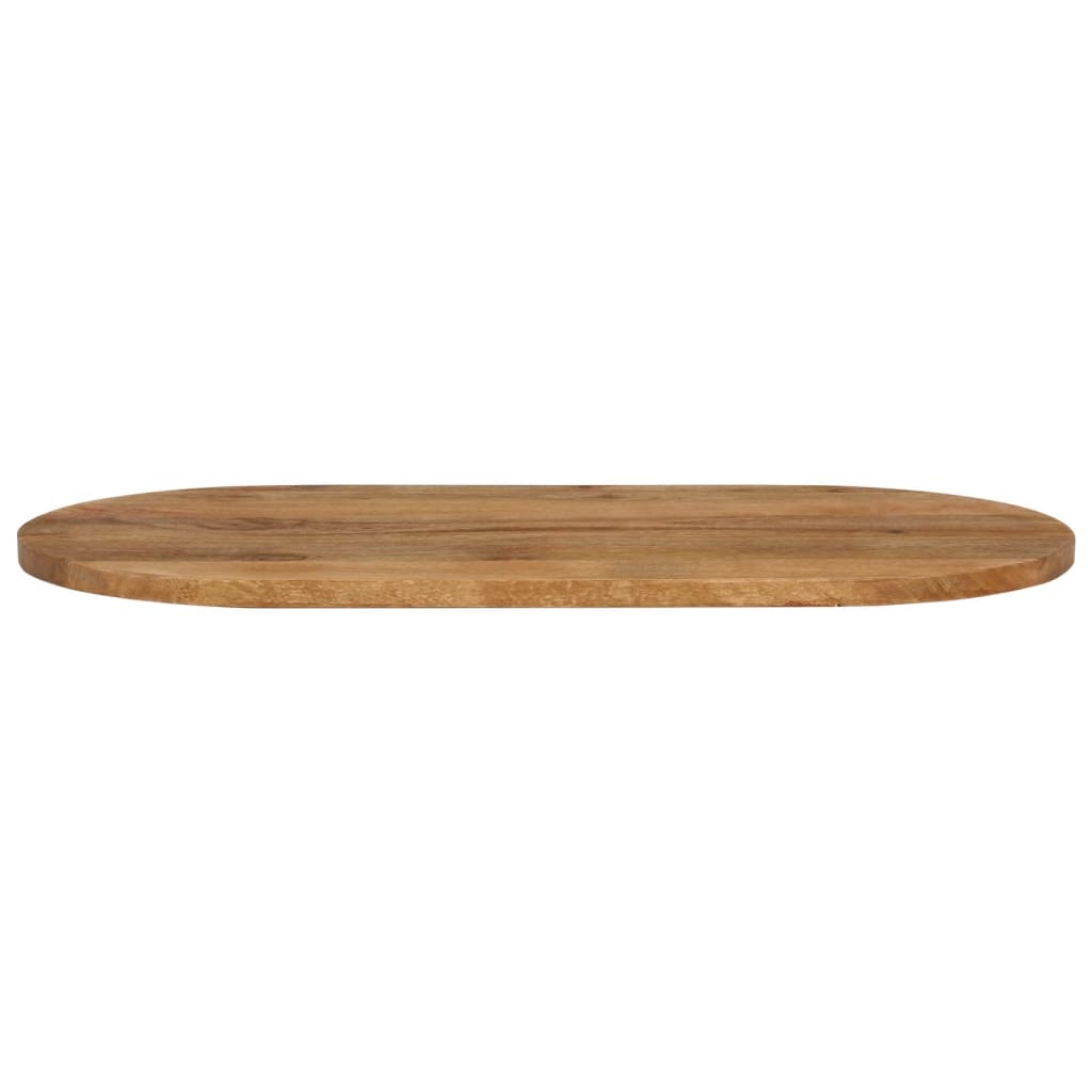 Table Top 100x50x3.8 cm Oval Solid Wood Mango