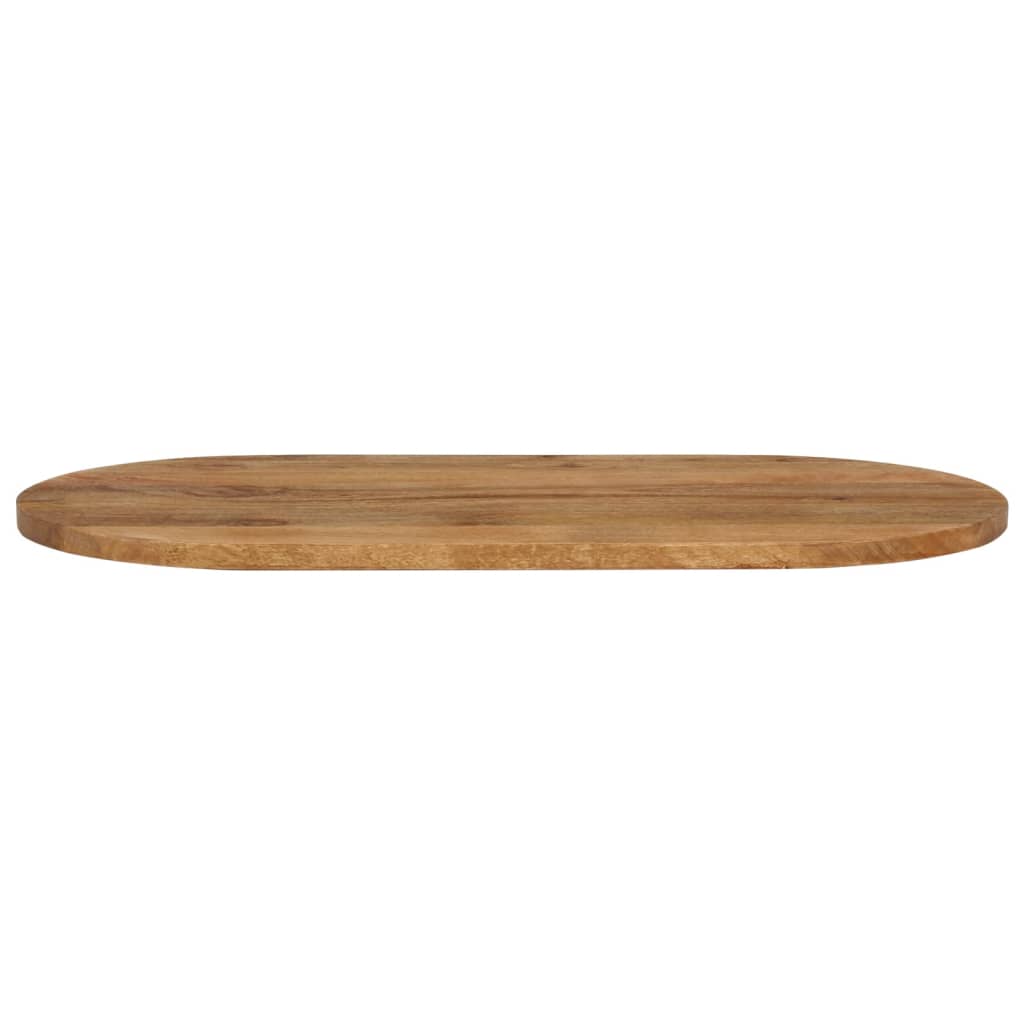 Table Top 120x50x3.8 cm Oval Solid Wood Mango